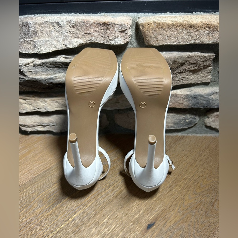 Lulus bridal engagement heels white heels - Picture 9 of 11